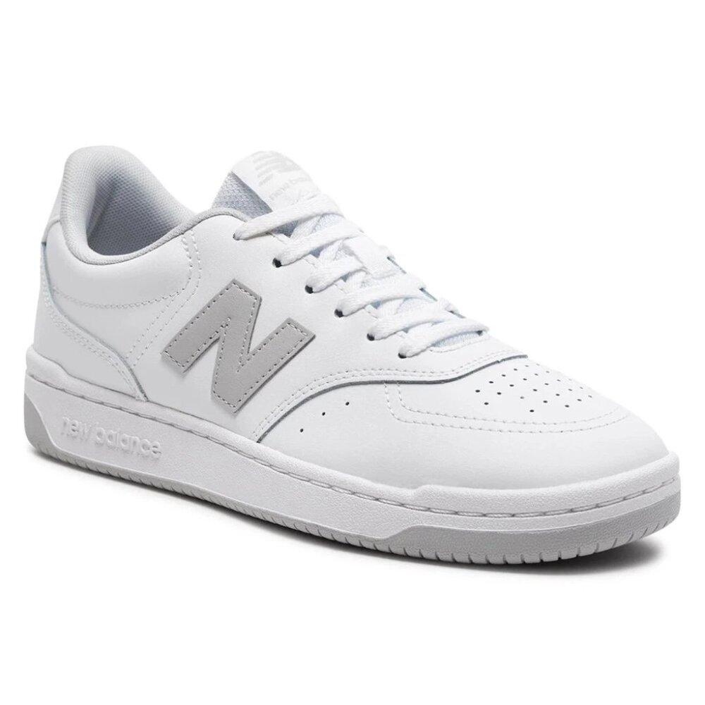NEW BALANCE Lifestyle Sneaker BB80 Size 8 Men’s / 9.5 Wmn White/Grey BB80GRY NEW